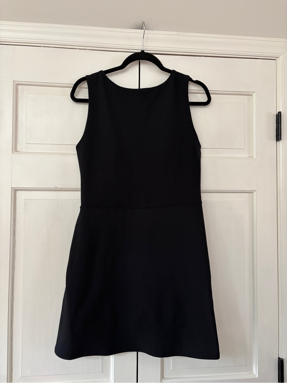 Abercrombie & Fitch YPB SculptLUX Solid Black Mini Dress Tennis Prep Size Large - Picture 3 of 12